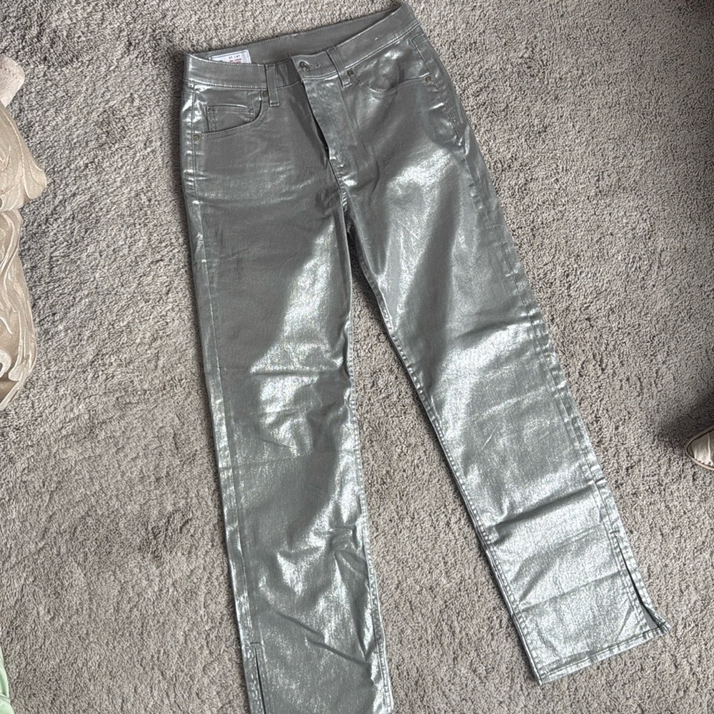 Metallic pants